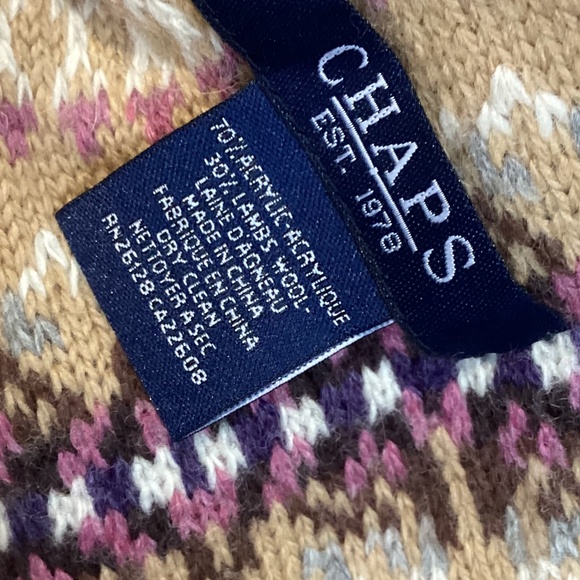 Chaps lambs wool blend scarf New w/tag - Picture 3 of 5
